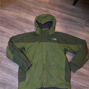 The North Face Olive and Forest Green Jacket
